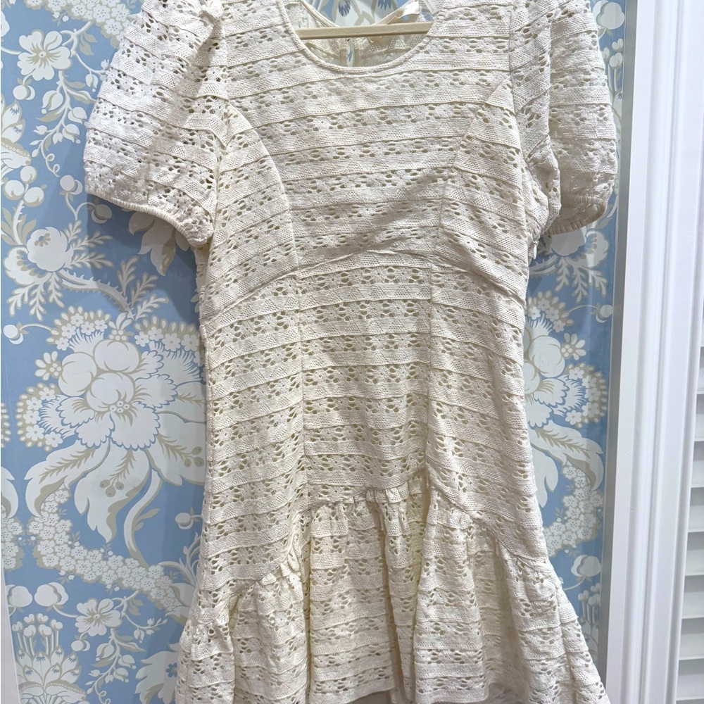 LoveShackFancy white short dress
